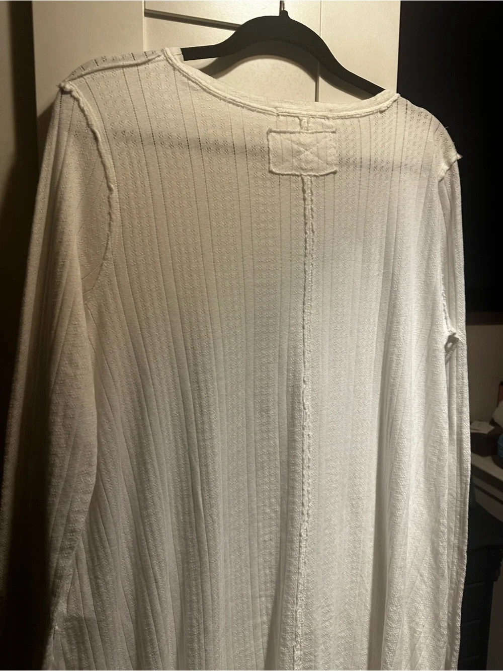 NWT FREE PEOPLE Tate Pointelle Tunic- Ivory Combo $78 MSRP